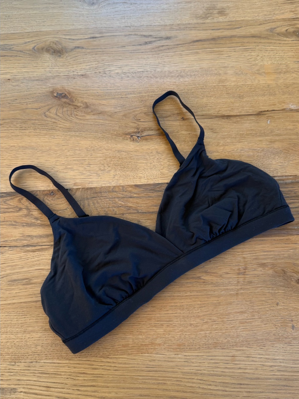 SKIMS Black Stretch Wireless Bralette